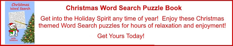 Christmas Word Search Puzzle Book