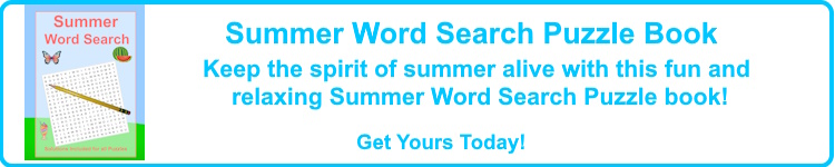 Summer Word Search Puzzle Book